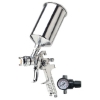 2.0mm Gravity Feed HVLP Spray Gun blacksmith brand, gravity feed HVLP spray gun, Aervoe, heat resistant enamel, spra-tool, metallic finishes, brite galvanized coating, wrought iron, touch up brushes, painters masking tape, paint respirator kit, paint mitt, pipe painter, welding respirator, patina oxidizer, gun metal blue paint, rust arrest, brass coating, acrylic sealer, shop coat primers, paint for galvanized metal, paint for galvanized aluminum, rust inhibitive primer